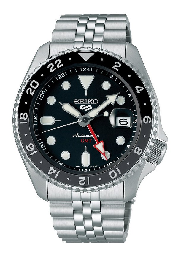 Seiko 5 SKX Sport Style GMT Herrenuhr schwarz