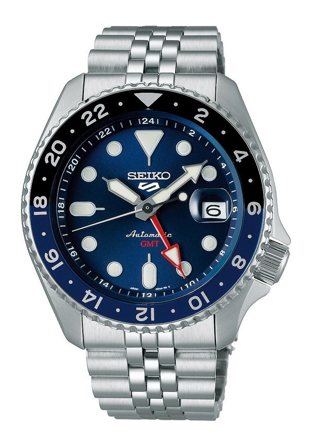 Seiko 5 SKX Sport Style GMT Herrenuhr blau