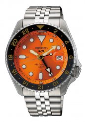 Seiko Seiko 5 SKX Sport Style GMT Herrenuhr orange