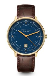 Sternglas Hamburg gold Quarz Heritage Leder