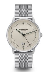 Sternglas Naos Großdatum SuperSlim Silber