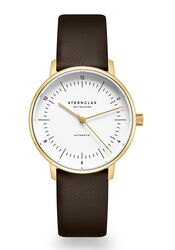 Sternglas Naos XS gold Automatik Leder dunkelbraun
