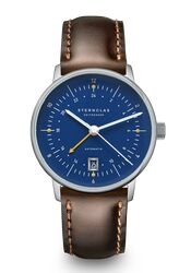Sternglas Naos Pro GMT Automatik blau Bridle dunkelbraun