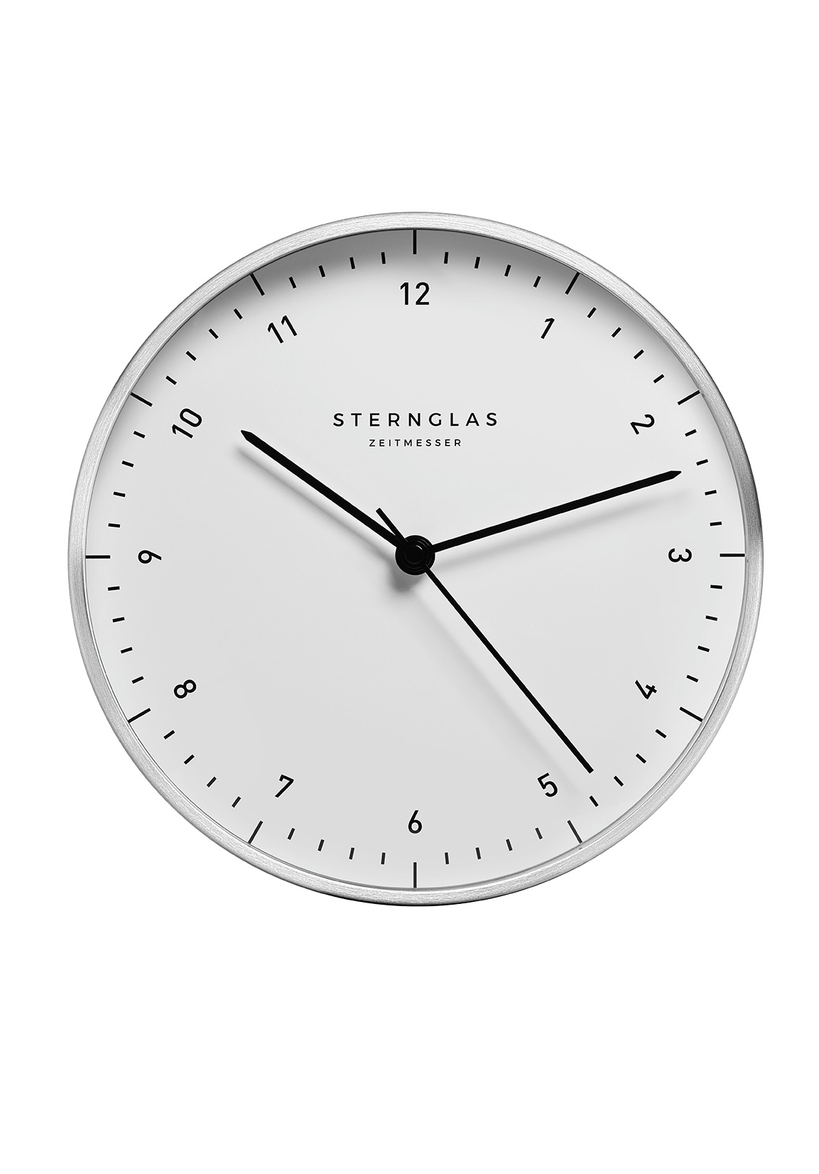 Wanduhr Zirkel weiß