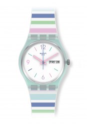 Swatch Pastel Zebra Armbanduhr