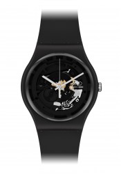 Swatch New Gent Bioceramic Spot Time Black