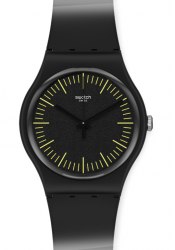 Swatch New Gent BlackNyellow Armbanduhr