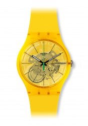 Swatch Bio Lemon Lacquered Armbanduhr