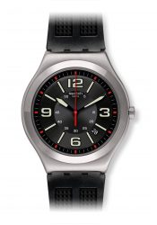Swatch Black Grid Armbanduhr