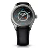Aurora GMT Silver Leder