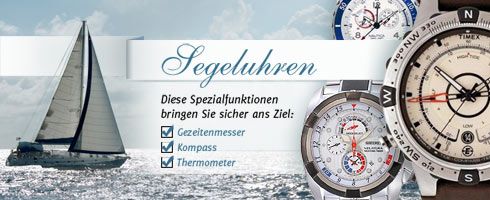 In See stechen mit den Segeluhren von Nautica und Timex