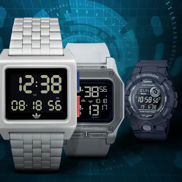 Digitaluhren: Genaue Uhrzeit, klassisches Design